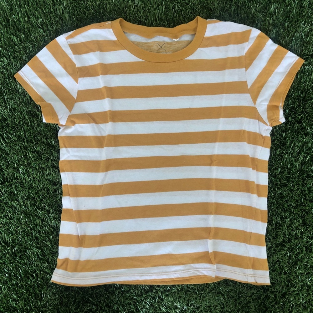 PS Basics by Pacsun Striped Yellow Top